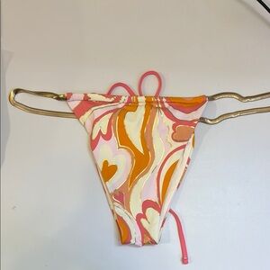 Beach Bunny Swimwear Colorful Swirl Bikini Bottom NWOT